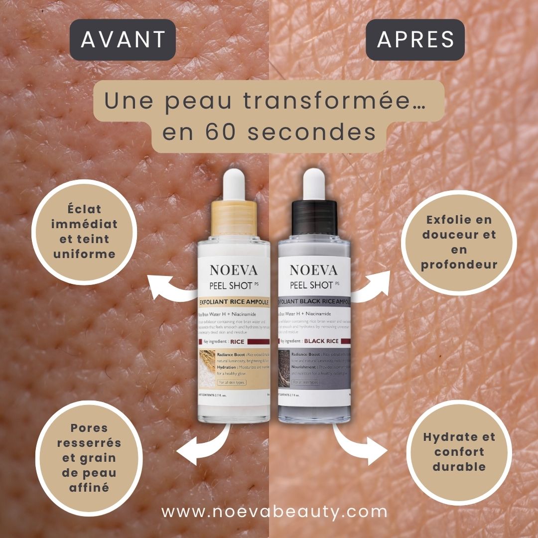 NOEVA PeelShot+ | Le Sérum Exfoliant Coréen au Riz