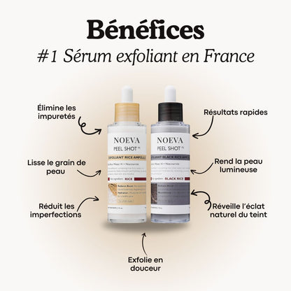 NOEVA PeelShot+ | Le Sérum Exfoliant Coréen au Riz